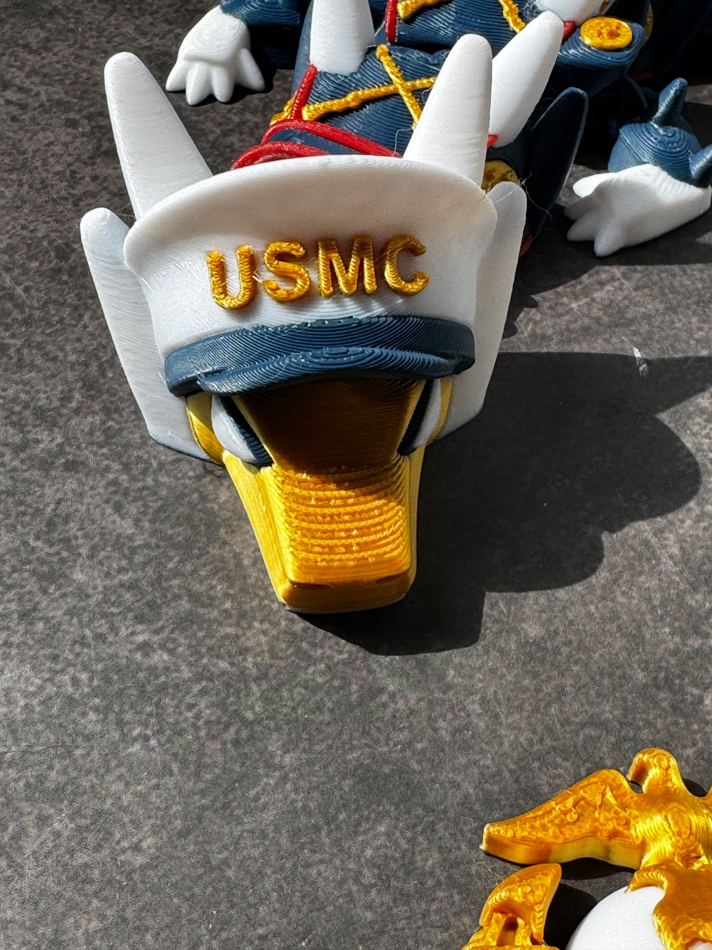 USMC Articulated Dragon – 3D Printed | Marine Corps Gift | Made to Order