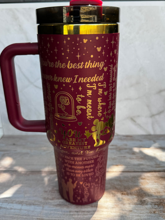 Couples Love Quote Tumbler – Insulated Stainless Steel Travel Cup (40oz, 30oz, 20oz, 16oz)