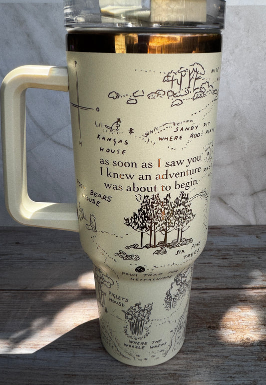 Quote Tumbler – Hundred Acre Wood Insulated Stainless Steel Cup (40oz, 30oz, 20oz, 16oz)