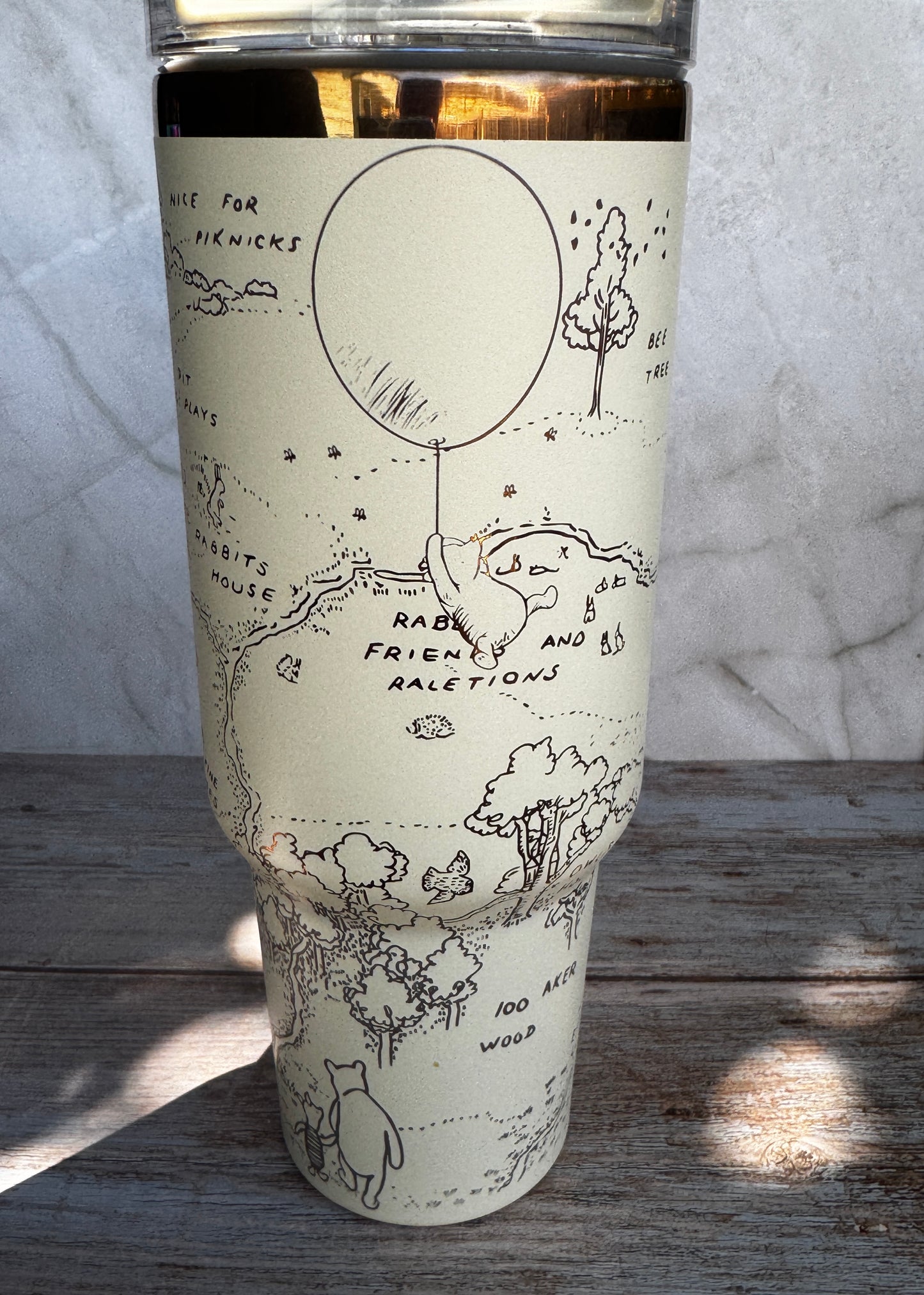 Quote Tumbler – Hundred Acre Wood Insulated Stainless Steel Cup (40oz, 30oz, 20oz, 16oz)