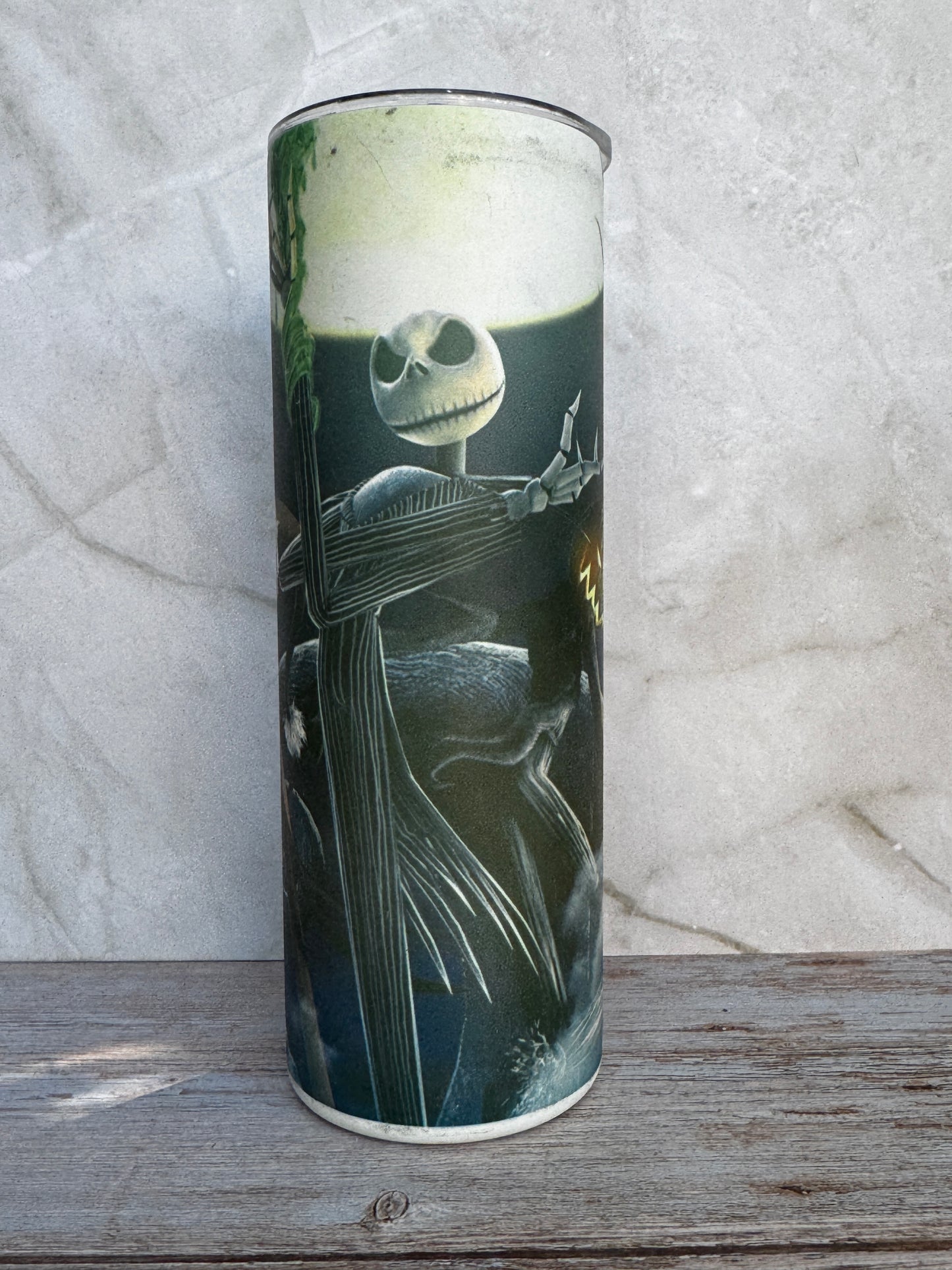 20oz Stainless Steel Double-Wall Vacuum-Sealed Glow-in-the-Dark Tumble