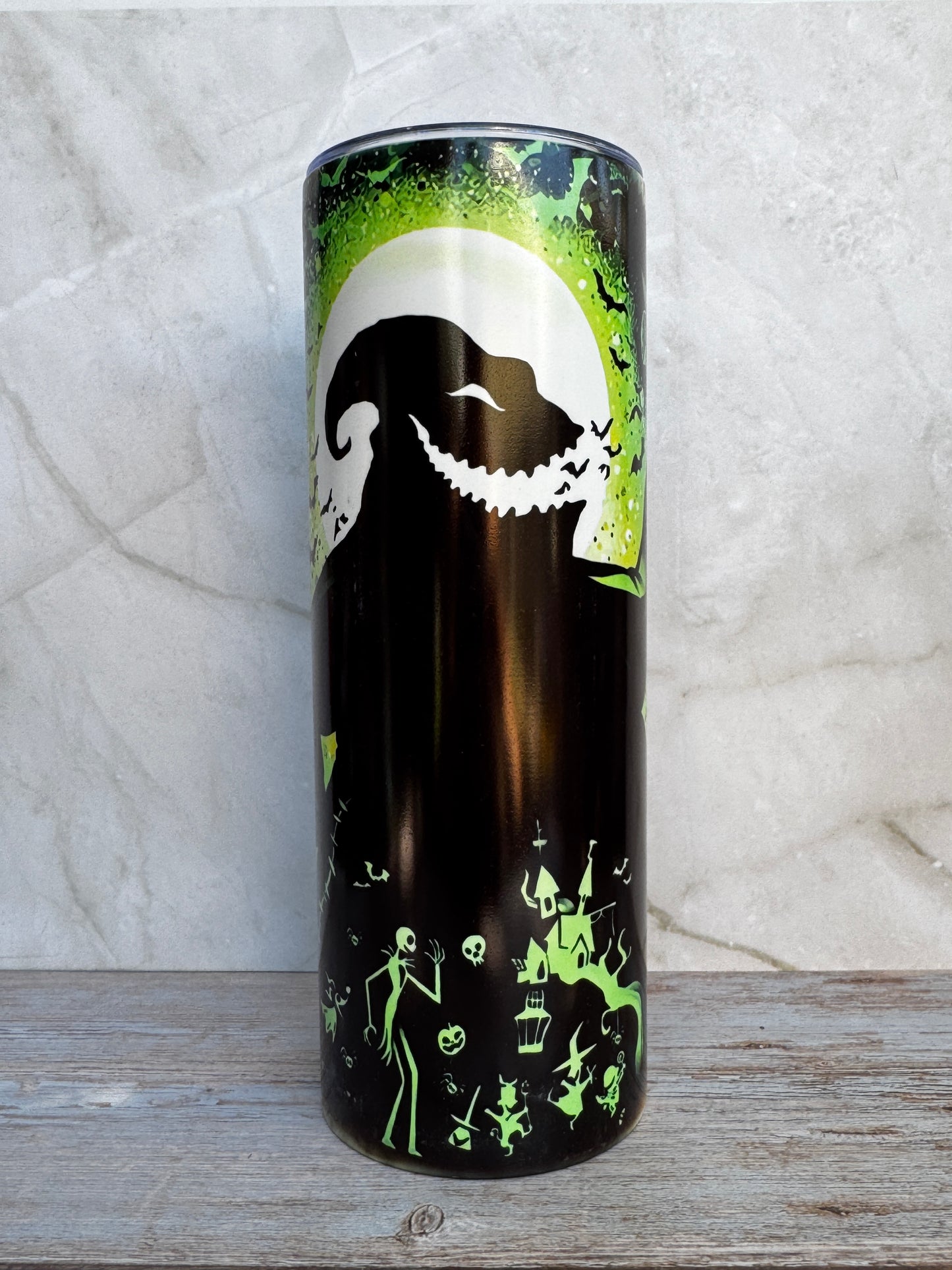 20oz Stainless Steel Double-Wall Vacuum-Sealed Glow-in-the-Dark Tumble
