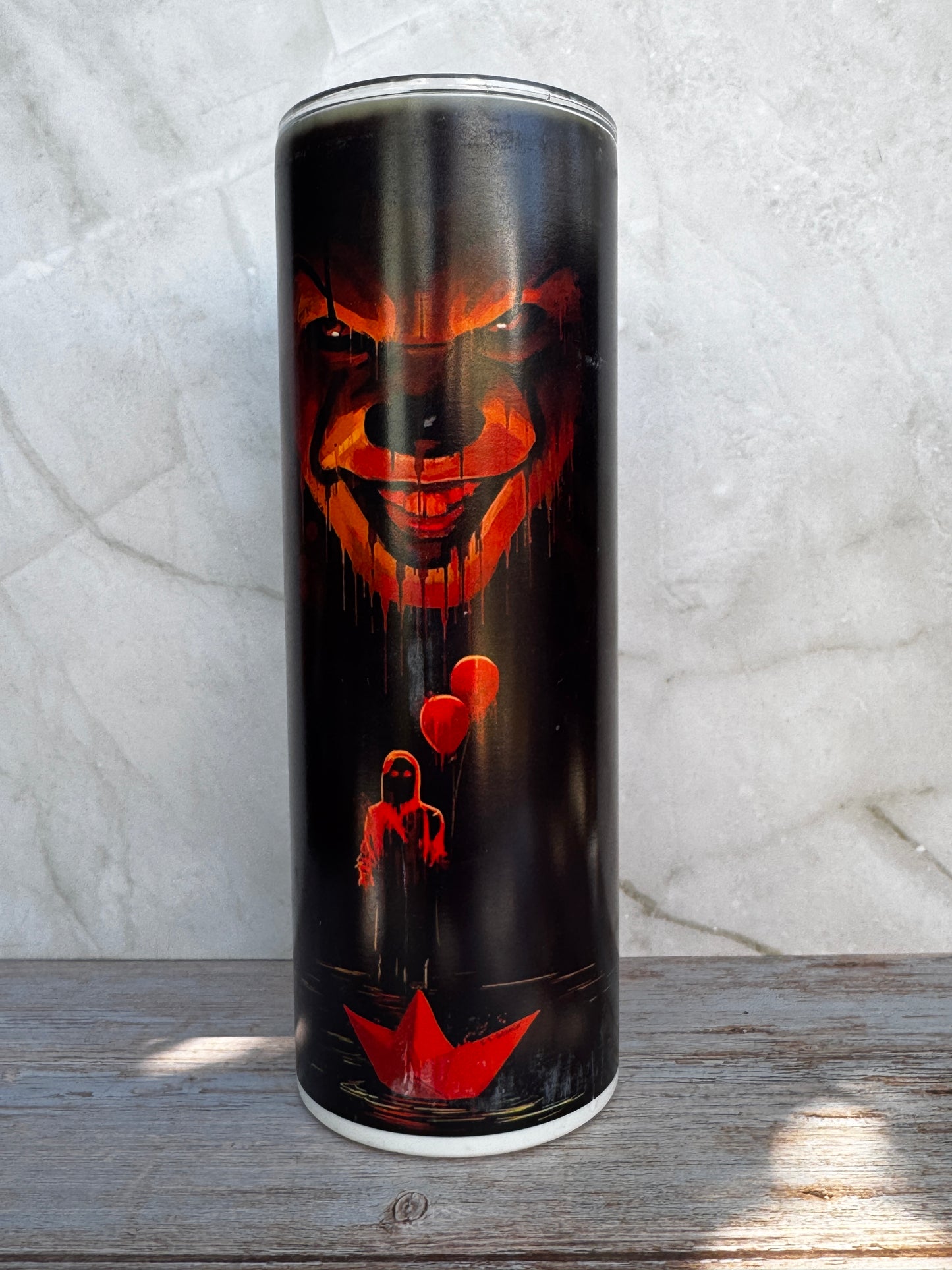20oz Stainless Steel Double-Wall Vacuum-Sealed Glow-in-the-Dark Tumble
