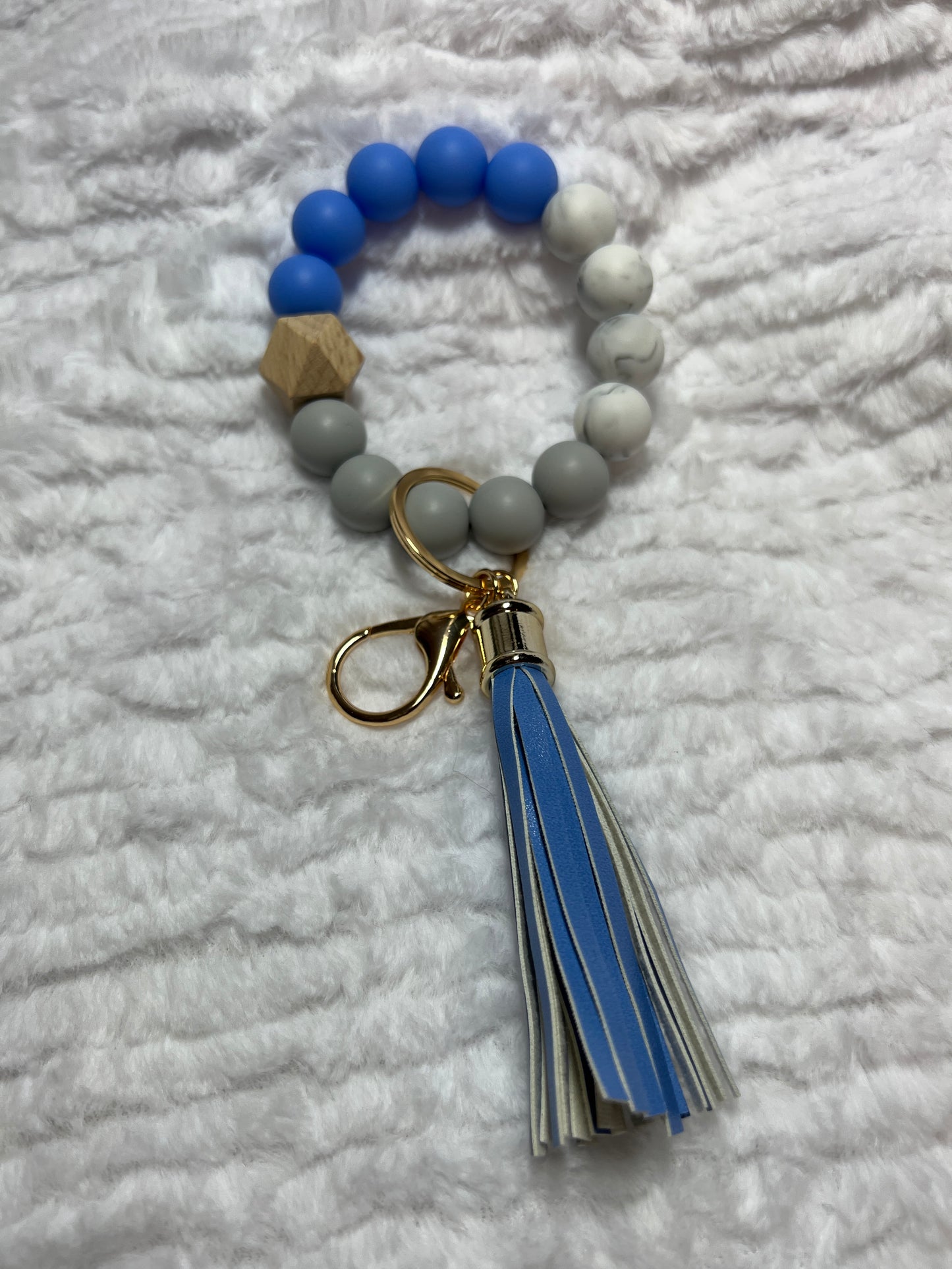 Chunky wristlet keychain