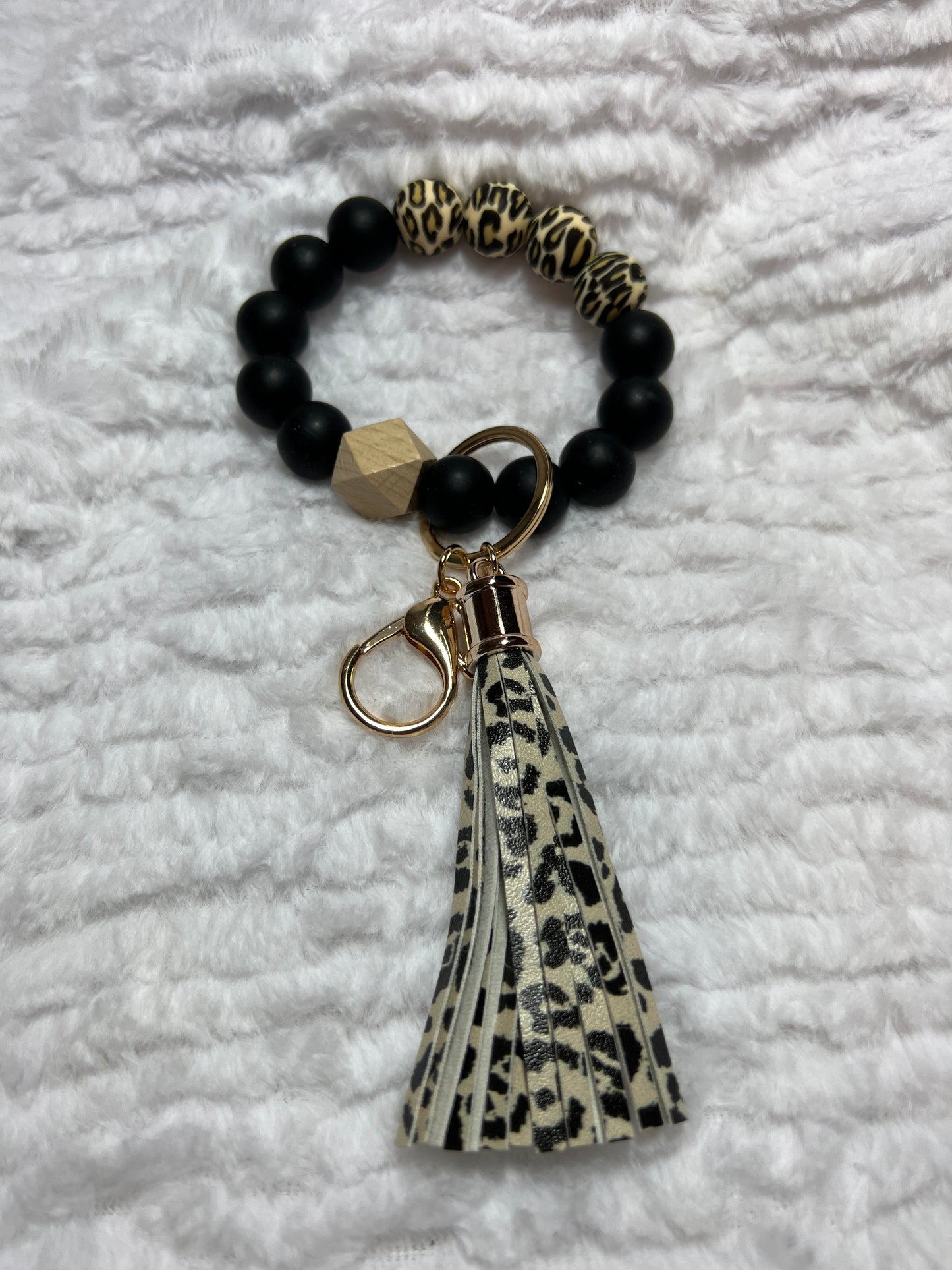 Chunky wristlet keychain